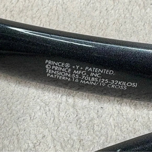 Prince Graphite Tournament Oversize Tennis Racket with Cover 4 1/4 Grip Active - Picture 6 of 12